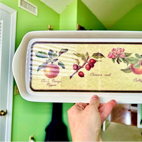 Vintage Farmhouse Exotic Fruit Nature Cute Melamine Platter Kitchen Display - Picture 2 of 5